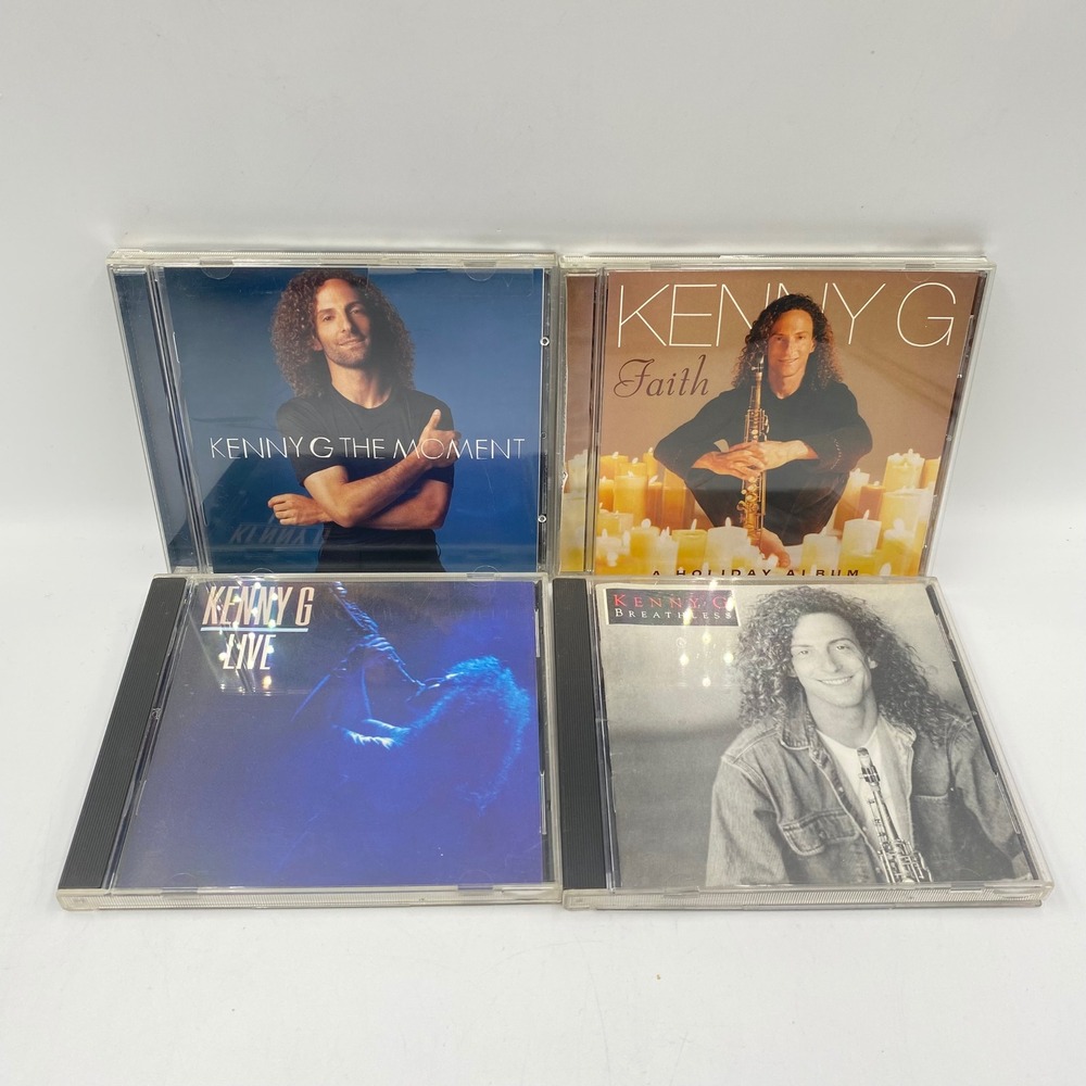 Kenny G Lot of 4 CDs‎ The Moment Faith Live Breathless Smooth Jazz Saxophone
